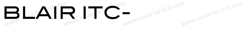 BLAIR ITC字体转换